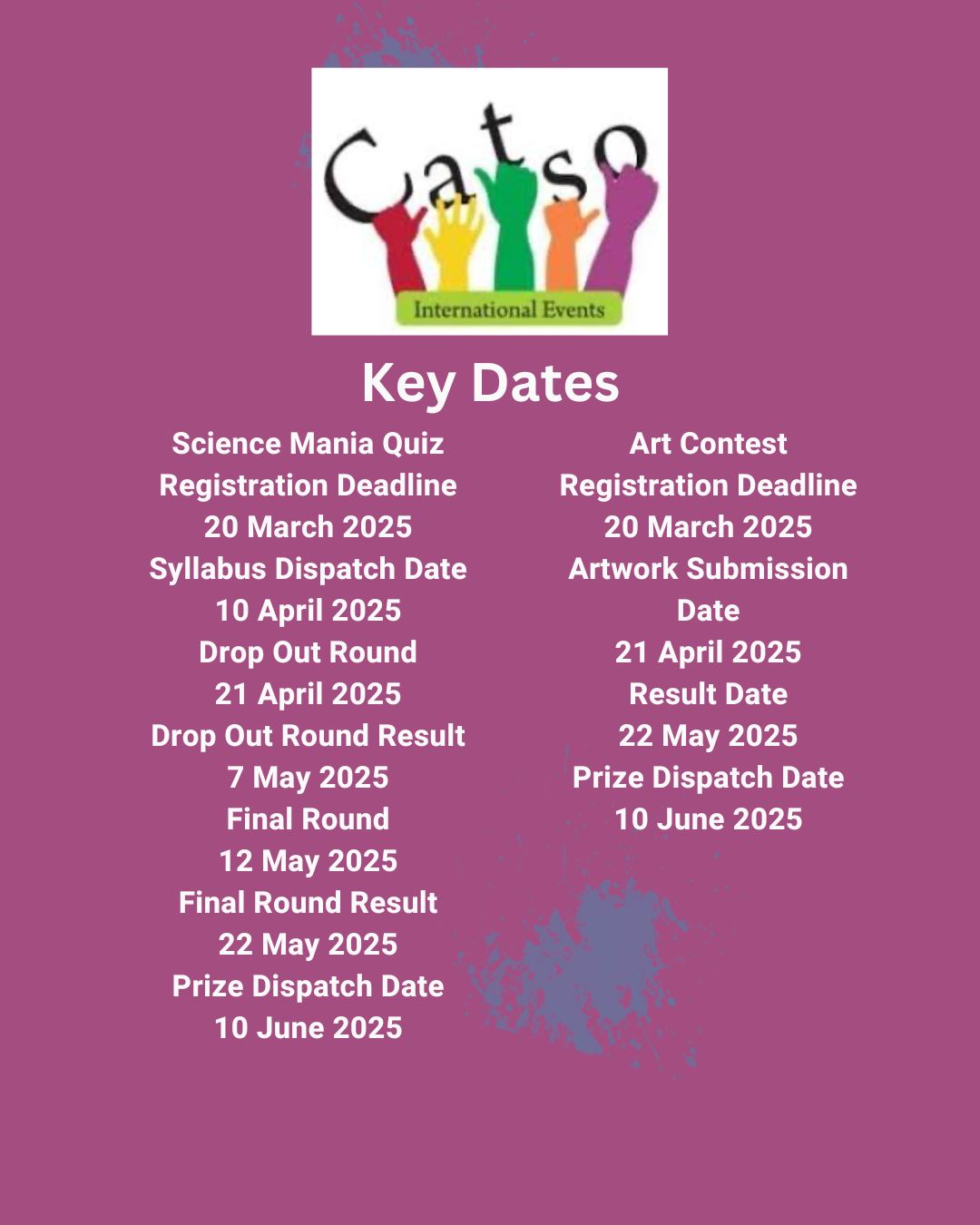 CATSO International Event 2025